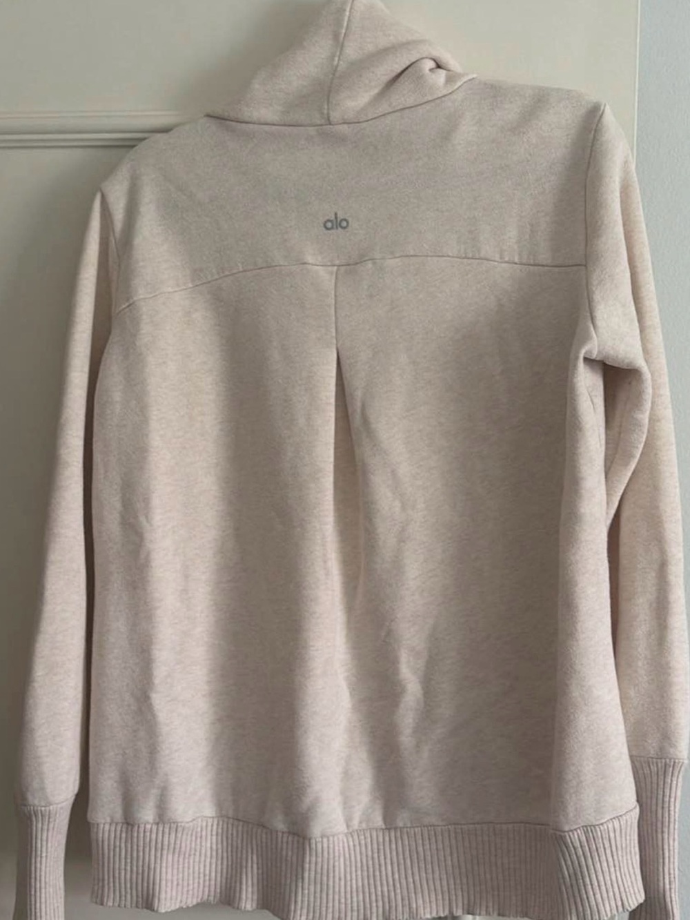 ALO Yoga Women's Pale Blush Hooded Pullover Sweatshirt